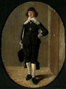 Gerard David Portrait of a standing cavalier painting